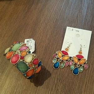 Bracelet and earring set